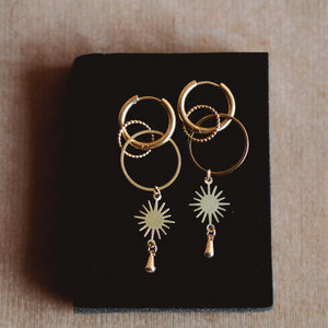 Atlas Signature Star Hoops Earrings