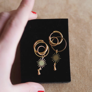 Atlas Signature Star Hoops Earrings