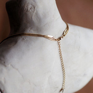 Three Lines Snake Necklace