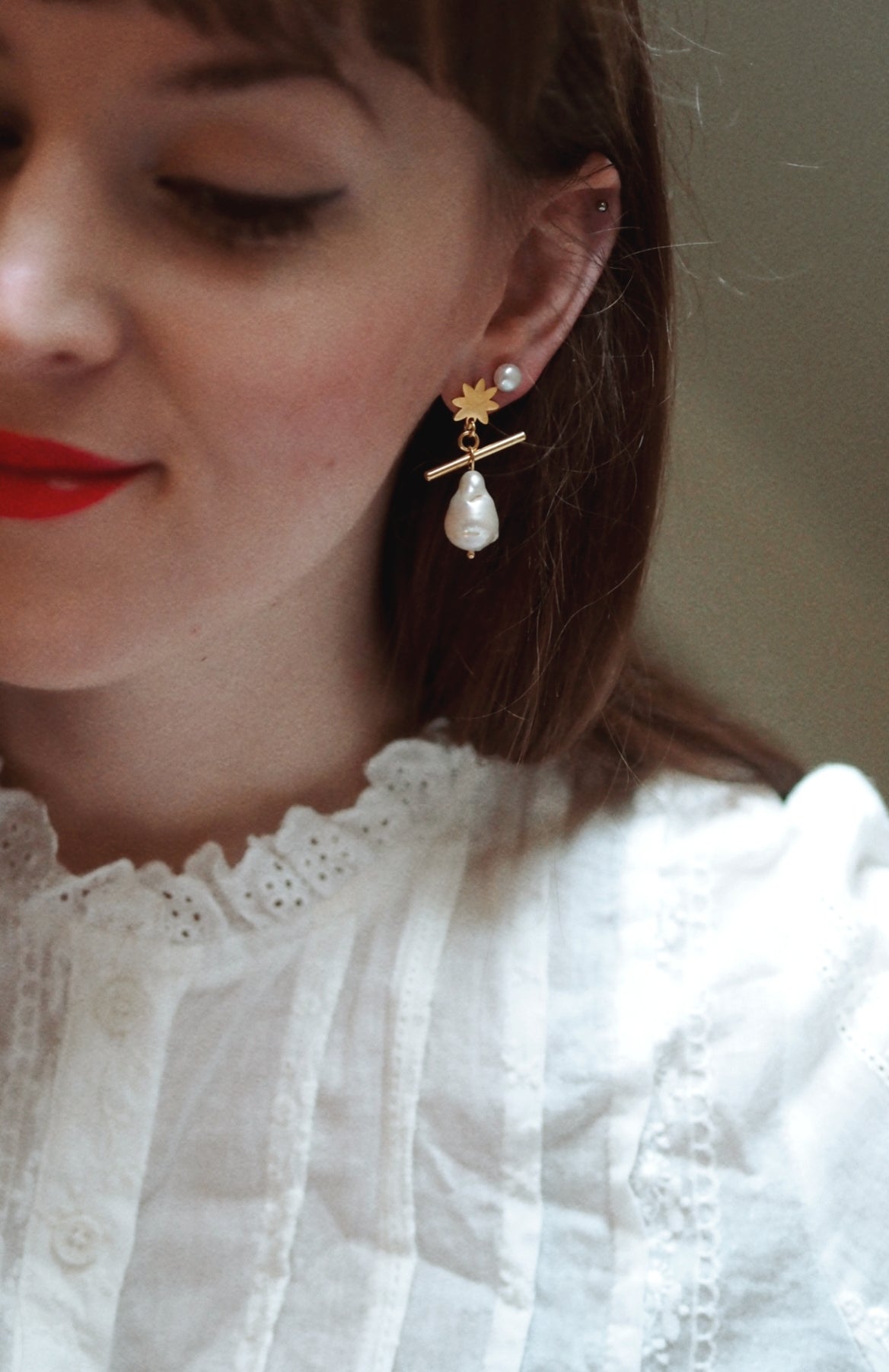 One of Kind Pearl Earrings