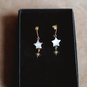 Andrea Atlas Mother of Pearl Star Earrings