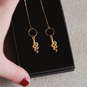 Andrea Atlas Snake Chain Earrings