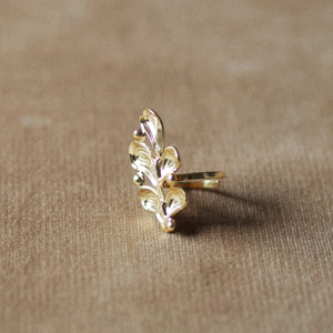 Delilah Large Leaf Ring