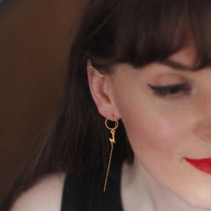 Atlas Signature Chain Earrings N°65 in silver colour