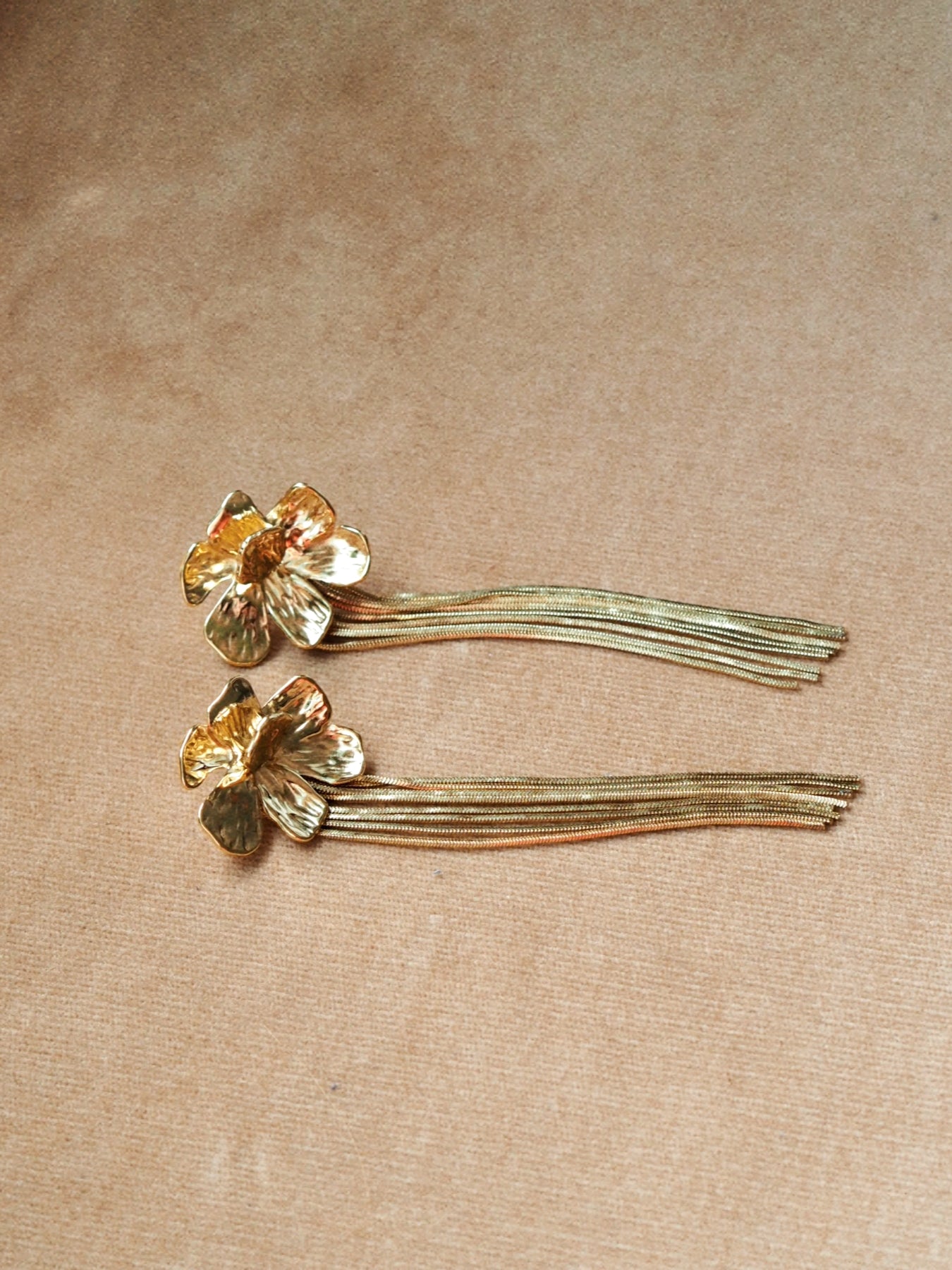 Francesca Floral Earrings in Silver