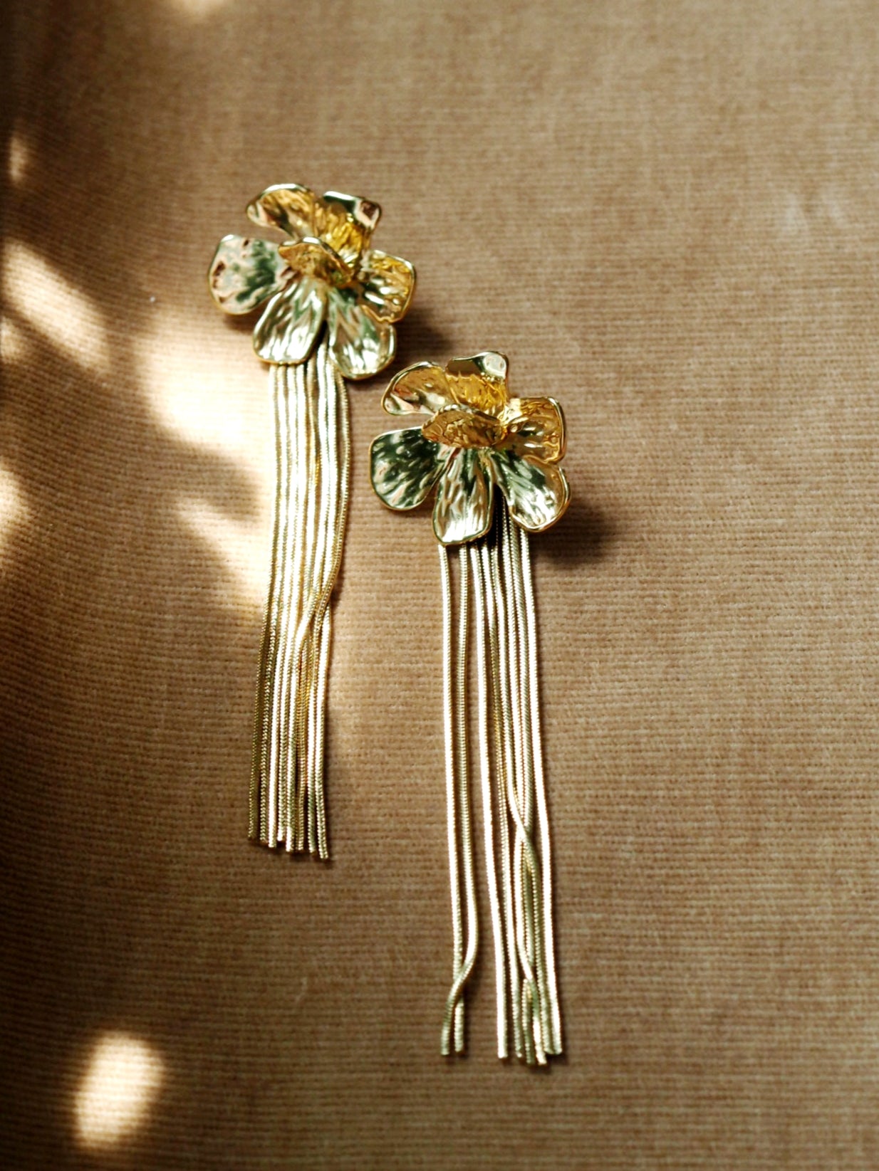 Francesca Floral Earrings in Silver