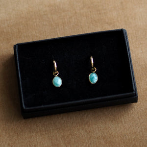 Little Gemstone Hoops