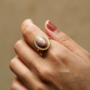 Dara Light Pink Stone Ring