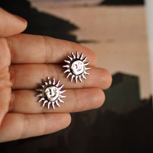Beautiful Sun Stud Earrings