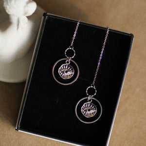 Andrea Atlas Signature Chain Earrings N°26 in silver colour