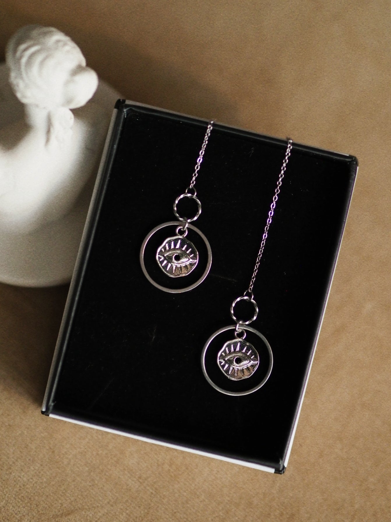 Andrea Atlas Signature Chain Earrings N°26 in silver colour