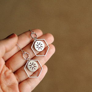Signature Chain Earrings Compass / limited edition