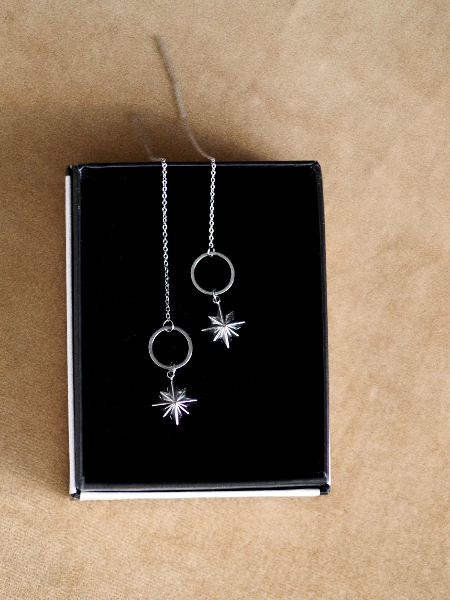 Signature Chain Earrings /  StarJoy in Silver Colour