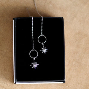 Signature Chain Earrings /  StarJoy in Silver Colour