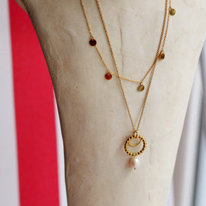 Summer Catch Coin Necklace