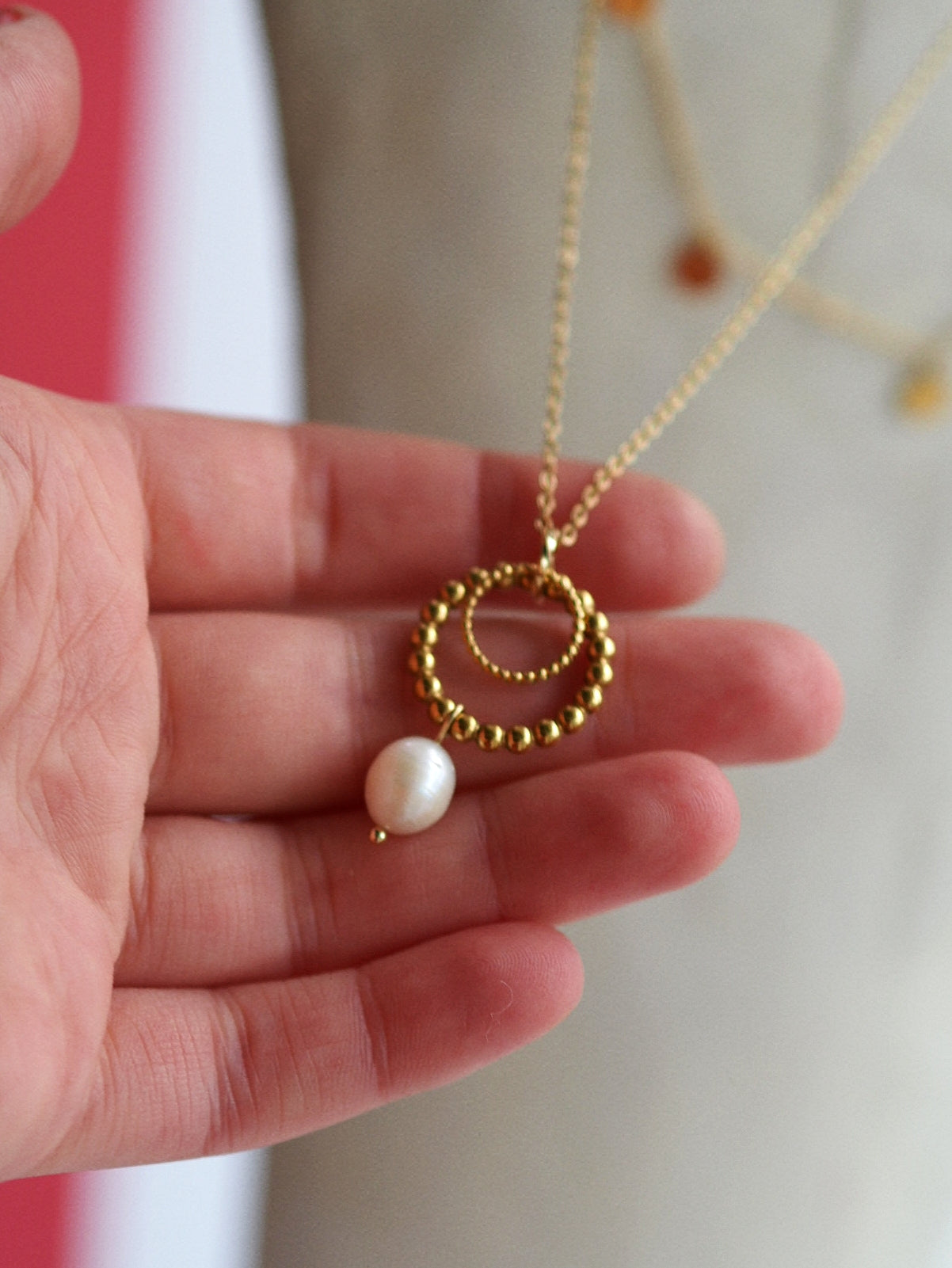 Summer Catch Pearl Necklace