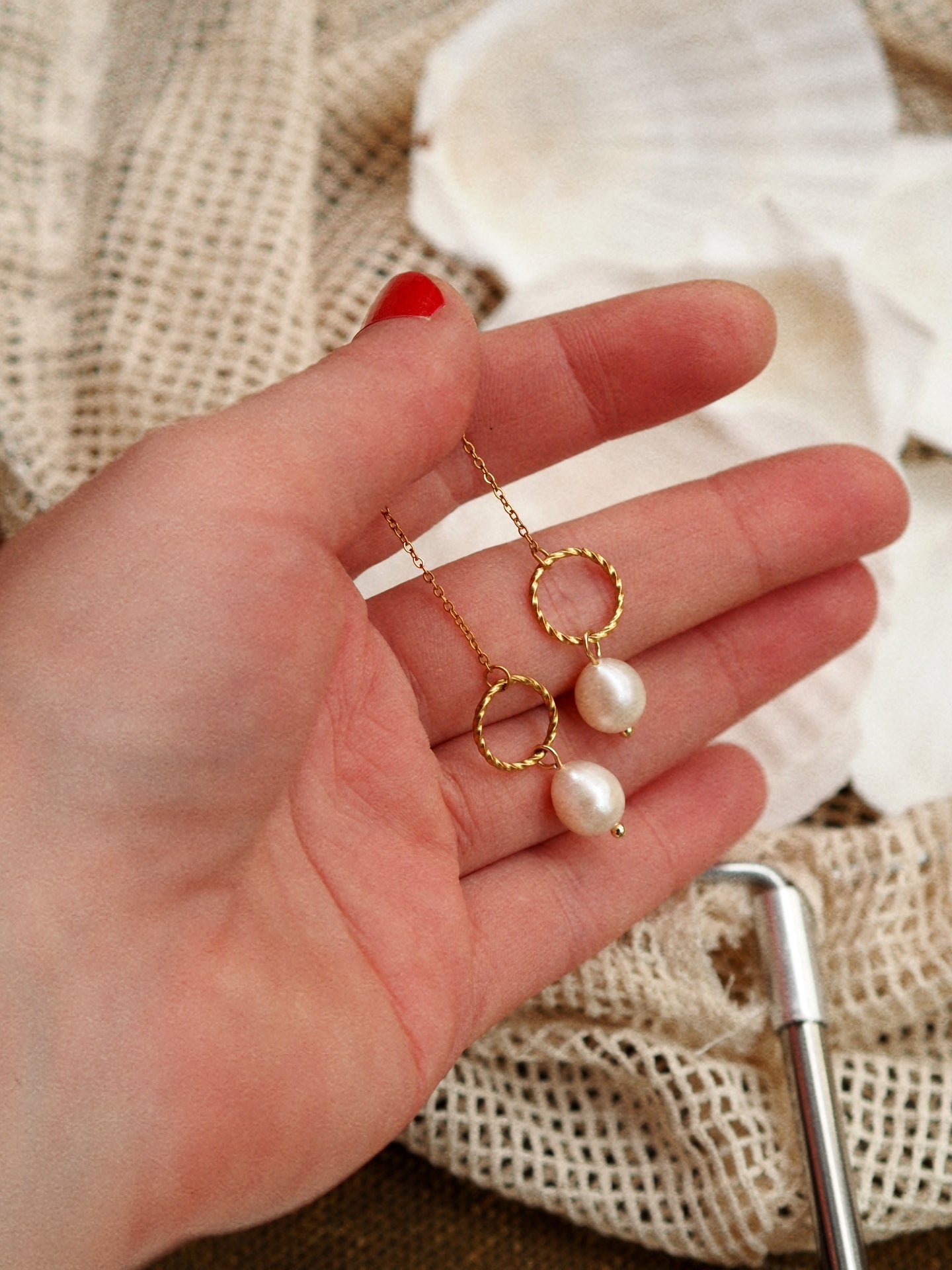 Summer Catch Chain Earrings / N°8