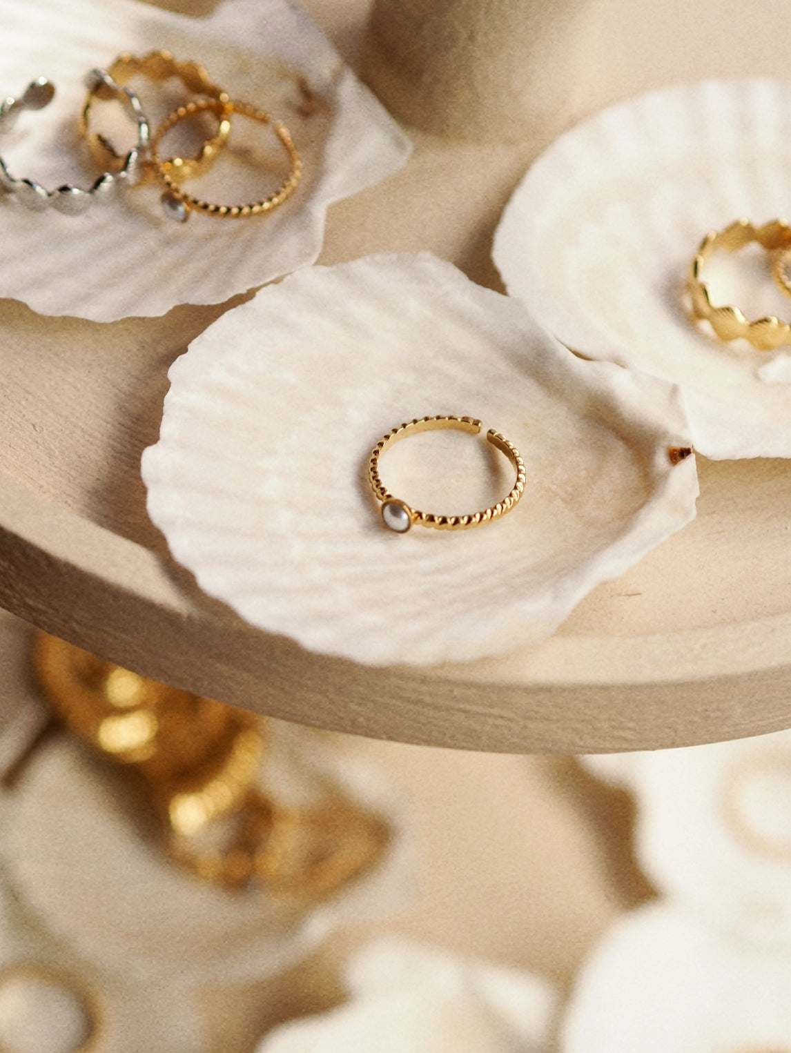 Summer Catch Pearl Ring