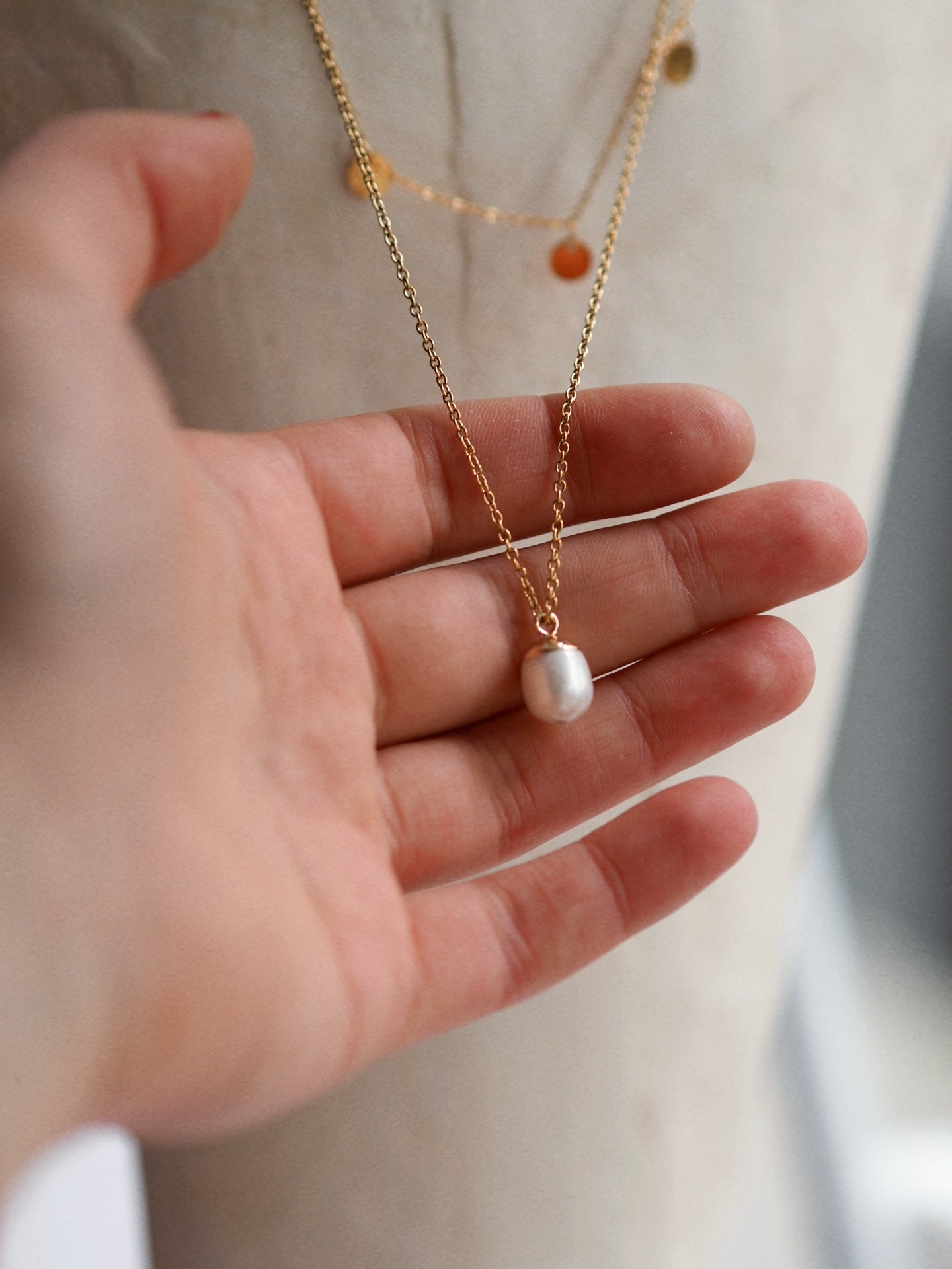 Summer Catch Pearl Necklace