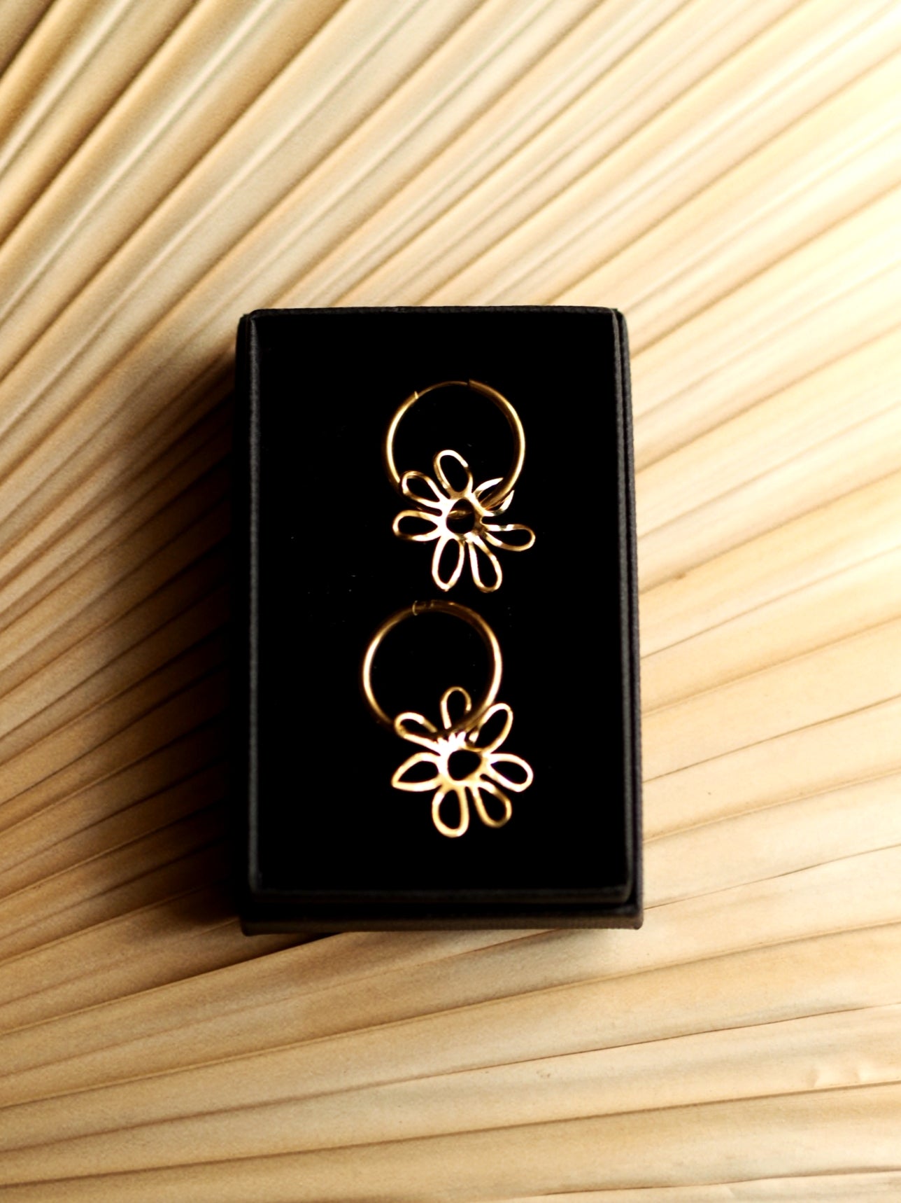 Emma Floral Hoops