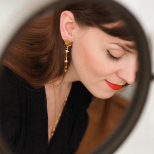 Heart Linea Earrings / Limited Collection Sparkle