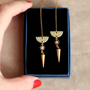 Nova Chain Earrings / Sparkle Limited Collection