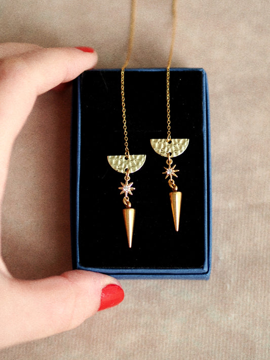 Nova Chain Earrings / Sparkle Limited Collection