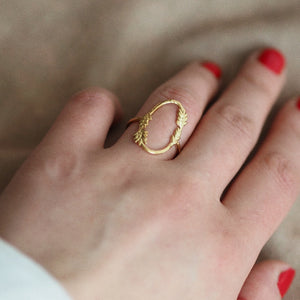 Audrey Oval Natural Ring