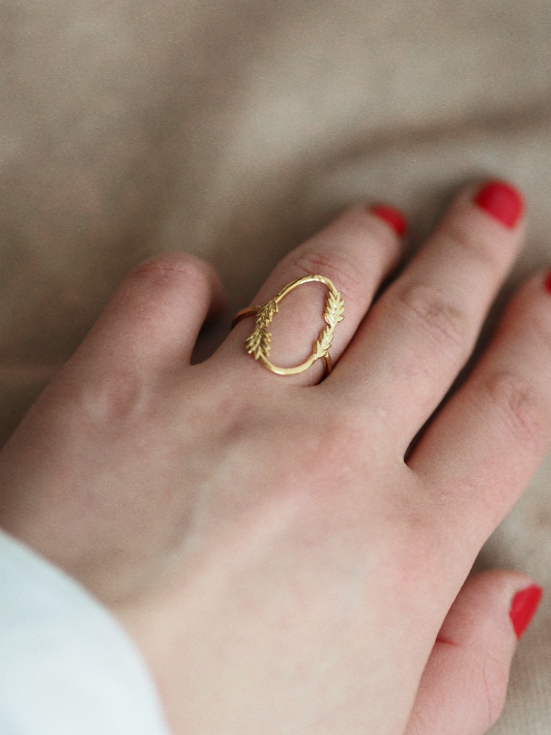 Audrey Oval Natural Ring