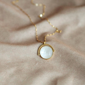 Rotating Mother of Pearl Necklace