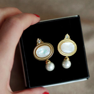 Lily Mother of Pearl Earrings