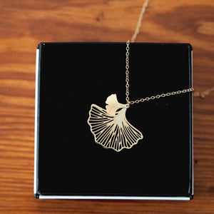 Ginkgo Leaf Necklace