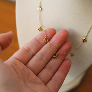 Monica Necklace Black & White