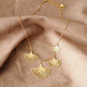 Ginkgo Leaf Necklace