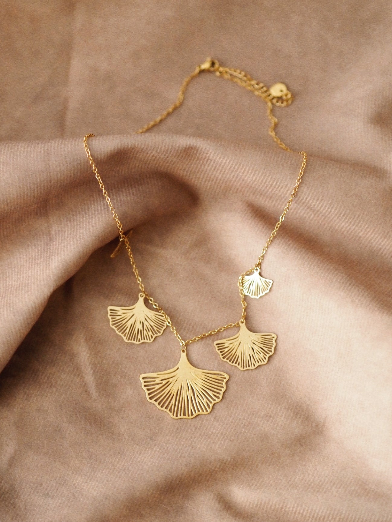 Ginkgo Leaf Necklace