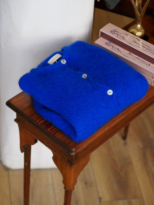Blue Italian Mohair Jumper