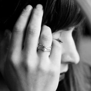 Alpha Centauri Ring in Silver Colour