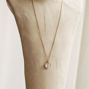 Mother of Pearl Heart Necklace