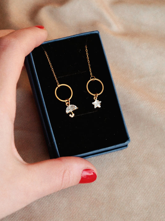 "Dancing In The Rain Mini" Signature Chain Earrings