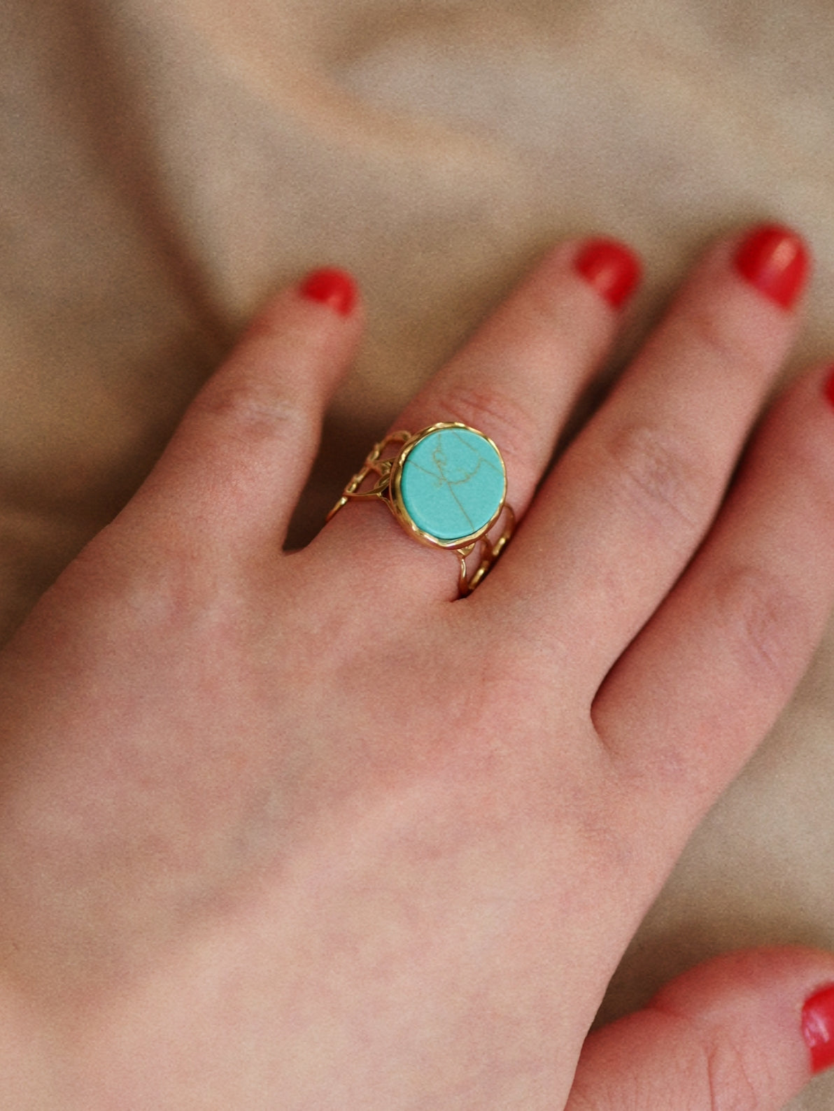 Emma Blue Gemstone Ring