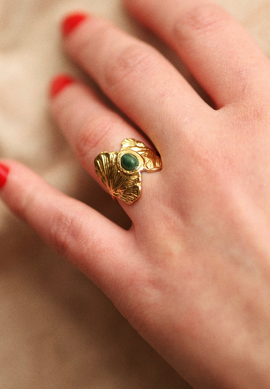 Esme Ginkgo Ring