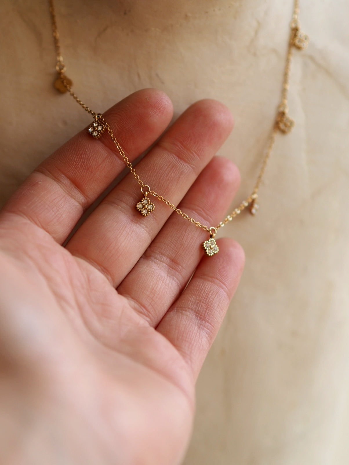 Monica Necklace White