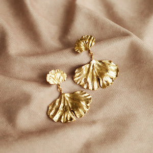 Renee Ginkgo Leaf Earrings