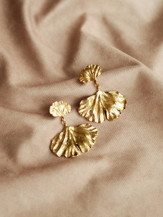 Renee Ginkgo Leaf Earrings