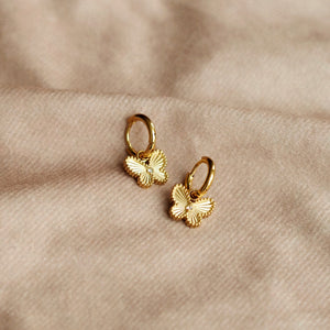 Butterfly Mini Hoops Blue