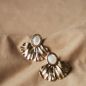 Renee Ginkgo Leaf Earrings