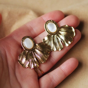 Renee Ginkgo Leaf Earrings