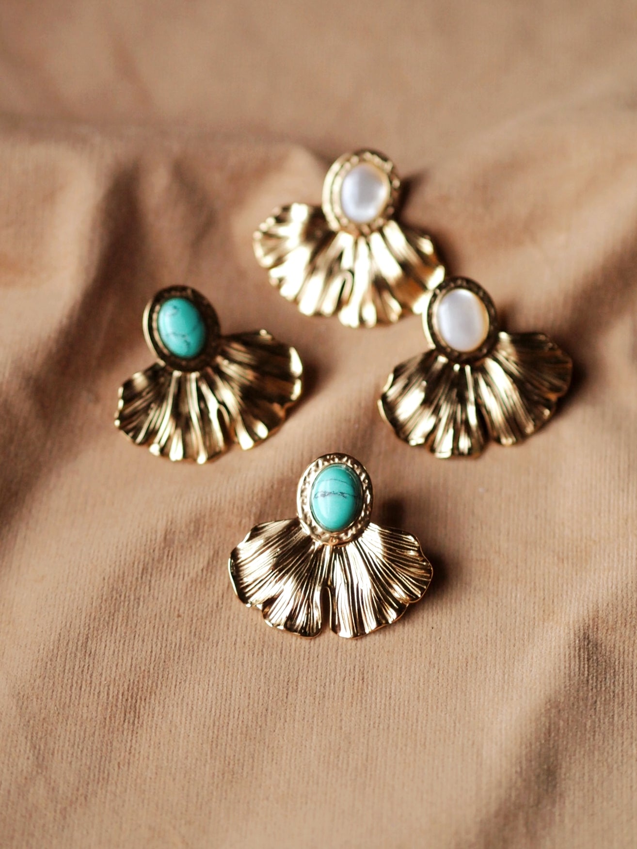 Renee Ginkgo Leaf Earrings