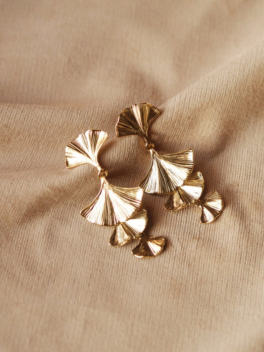 Emily Ginkgo Leaf Earrings