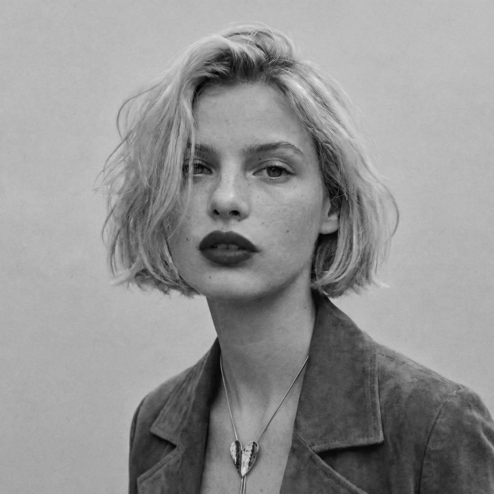 Adjustable Heart Necklace in Silver